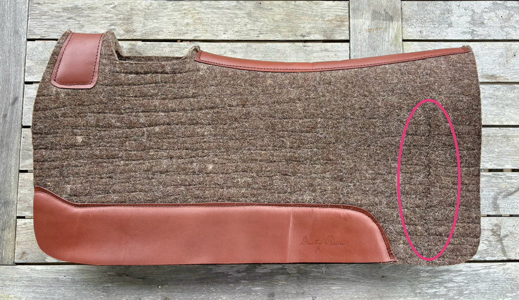DR Contour Felt Saddle Pad - Minor Defect