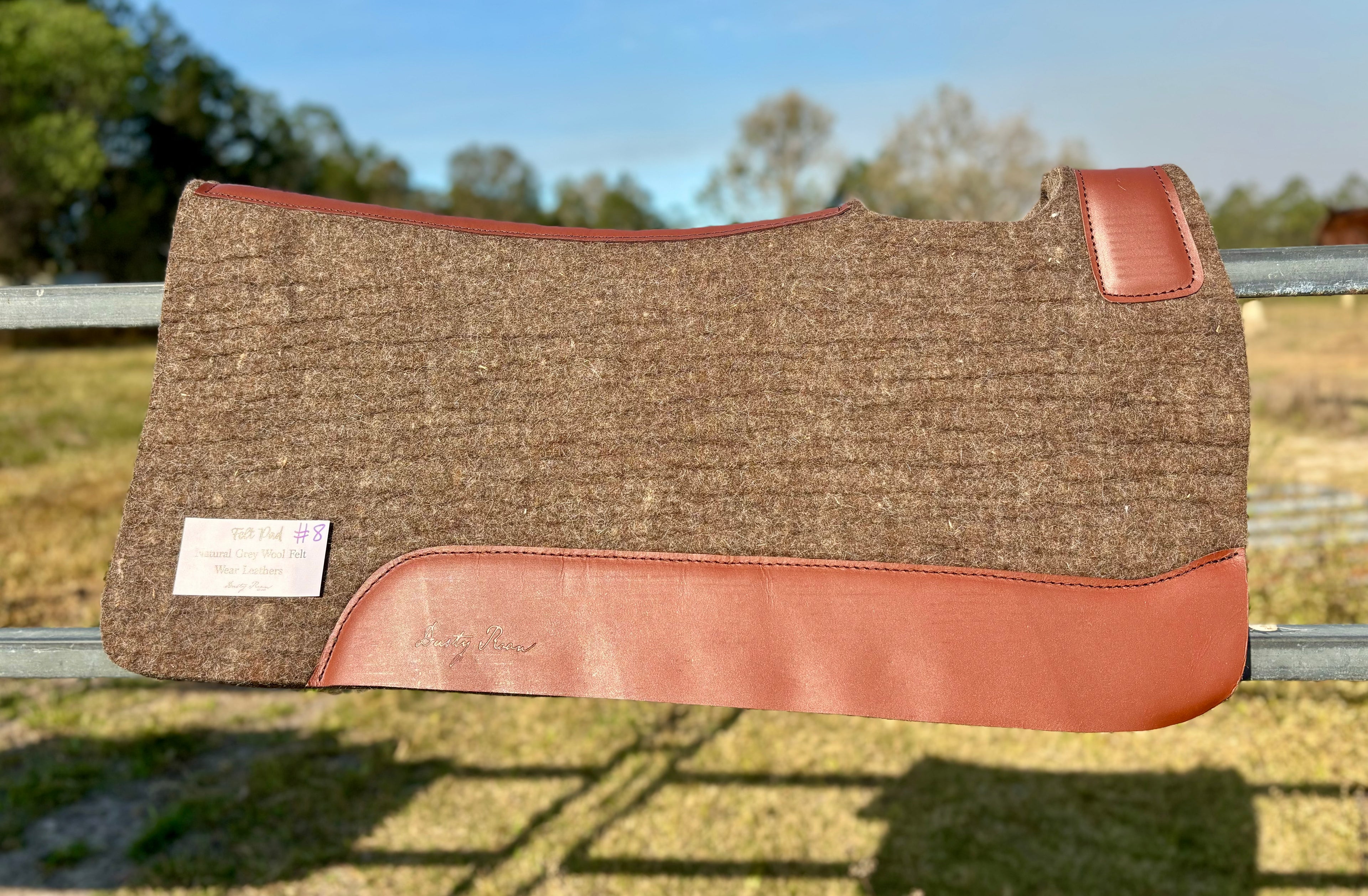 #8 Felt Work Saddle Pad - Contour