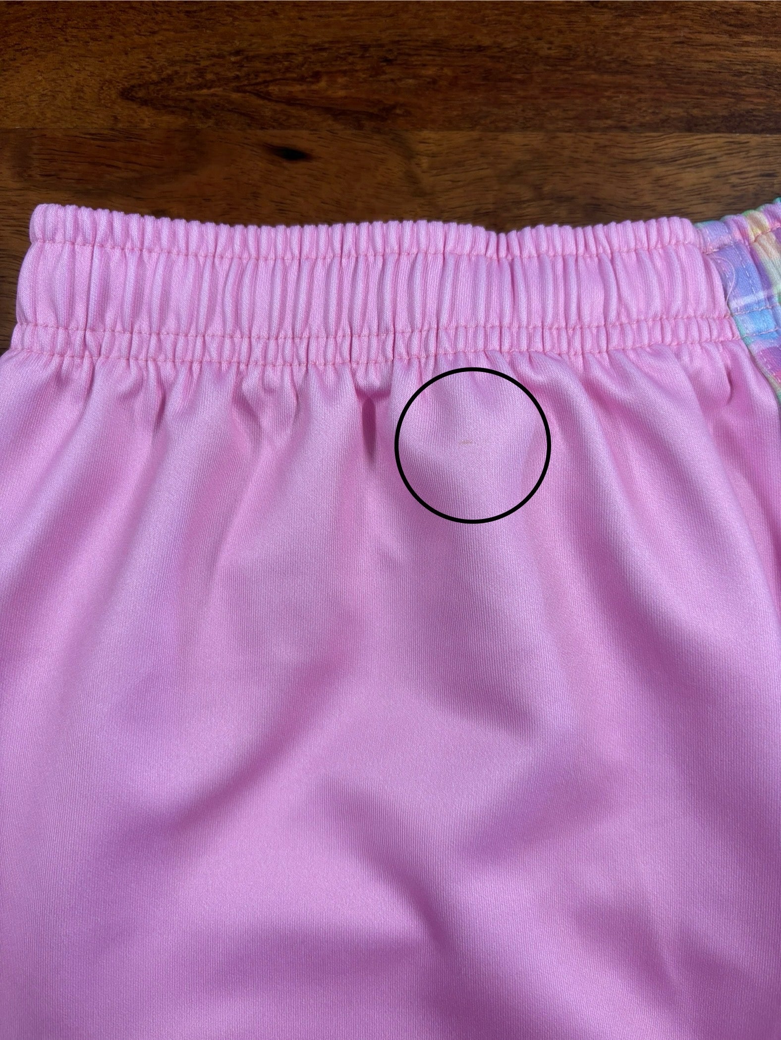 MEDIUM Pink/Rainbow Plaid Shorts - MINOR DEFECT