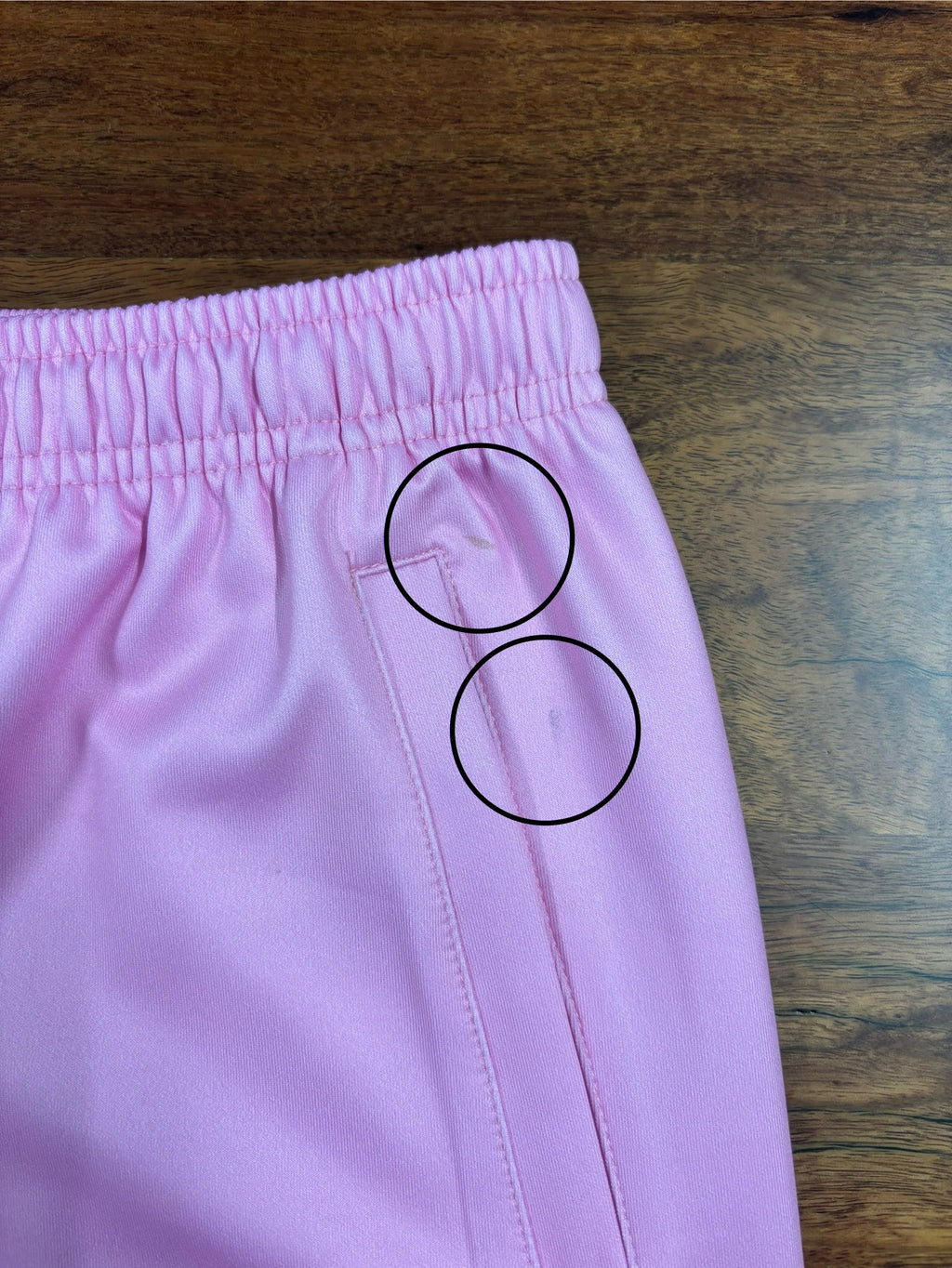 LARGE #1 Pink/Rainbow Plaid Shorts - MINOR DEFECT