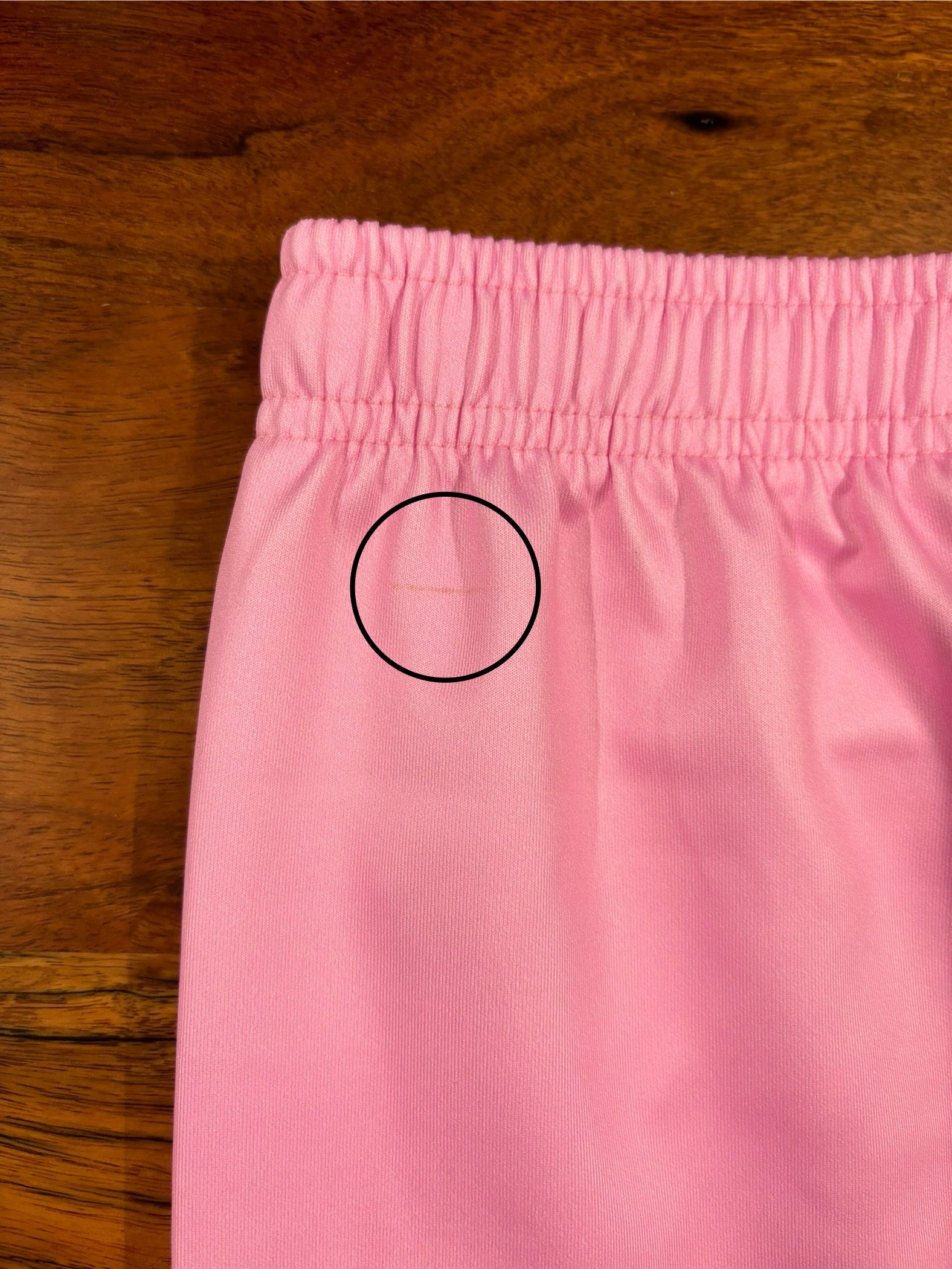EXTRA LARGE Pink/Rainbow Plaid Shorts - MINOR DEFECT