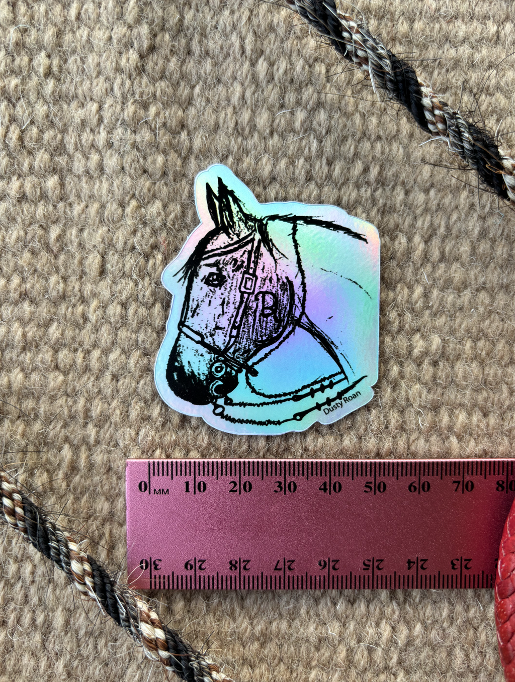 DR Horse Sketch Sticker 6cm x 5cm