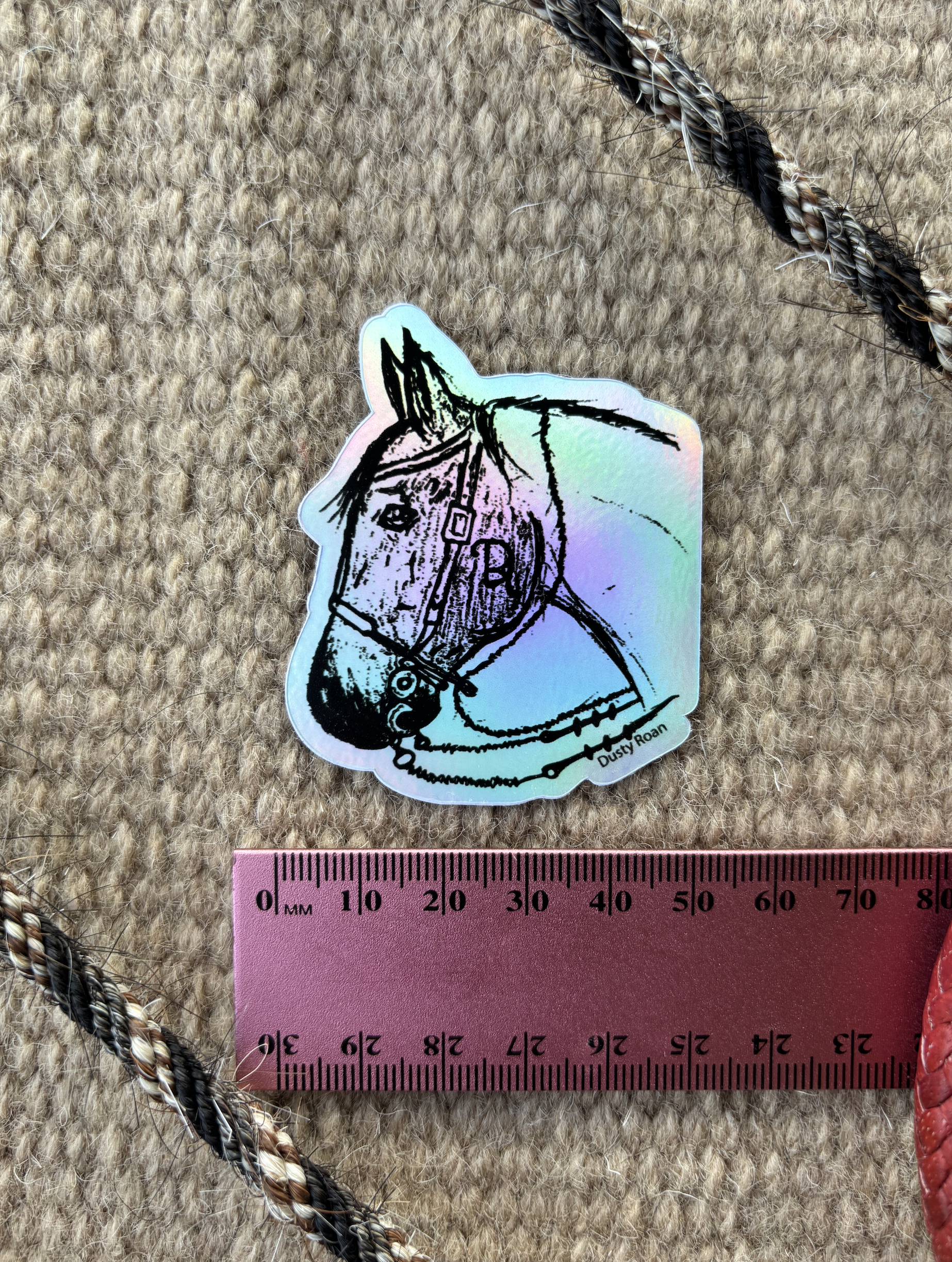 DR Horse Sketch Sticker 6cm x 5cm