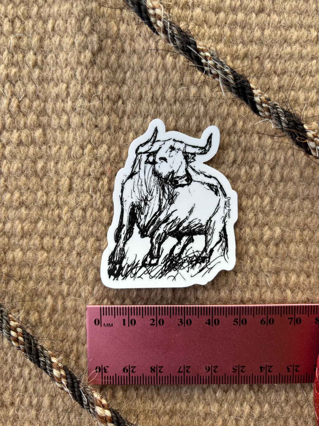 DR Bull Sketch 6cm x 5cm